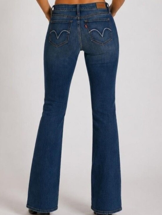 Levi's Denim - Levi's Women's Classic Boot Blue Denim Bootcut Stretchable Jeans 30"